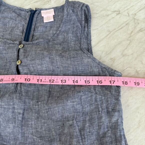 St. Tropez West 100% Linen Blue shift Sun Dress size 6 - Picture 5 of 6